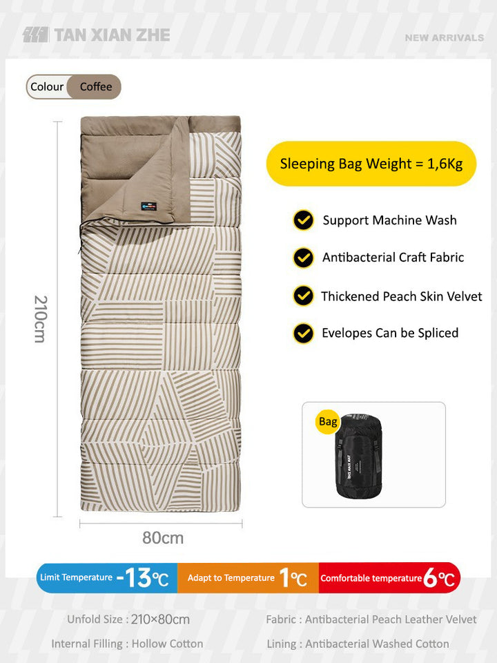 ALLTREK Sleeping Bag RUMI PATTERN Envelope Single Portable Outdoor