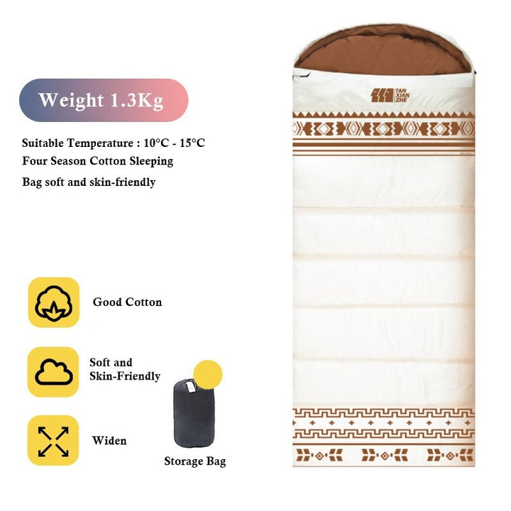 ALLTREK Sleeping Bag RUMI ETHNIC Envelope Single Portable Outdoor