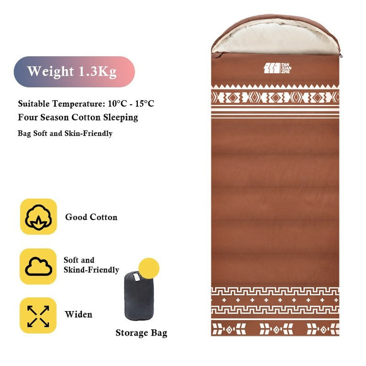ALLTREK Sleeping Bag RUMI ETHNIC Envelope Single Portable Outdoor