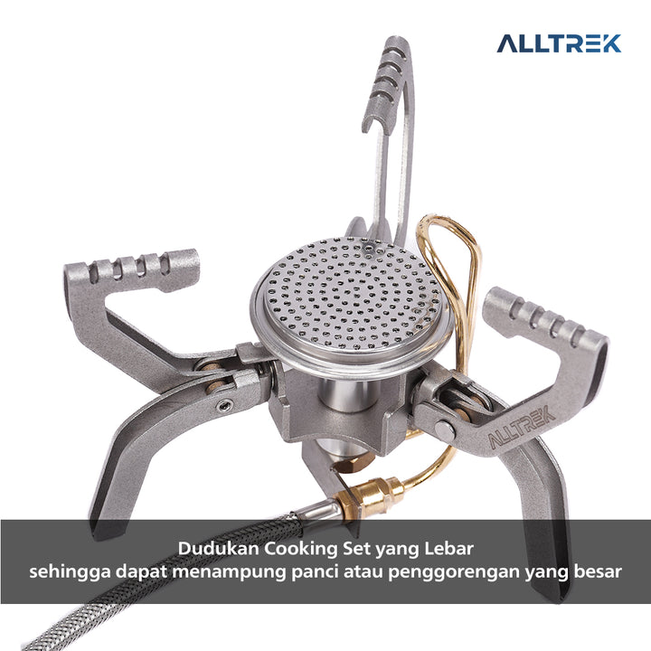 ALLTREK Kompor Lipat Hiking Ringan VULKAN Compact Ultra Light Hiking Stove