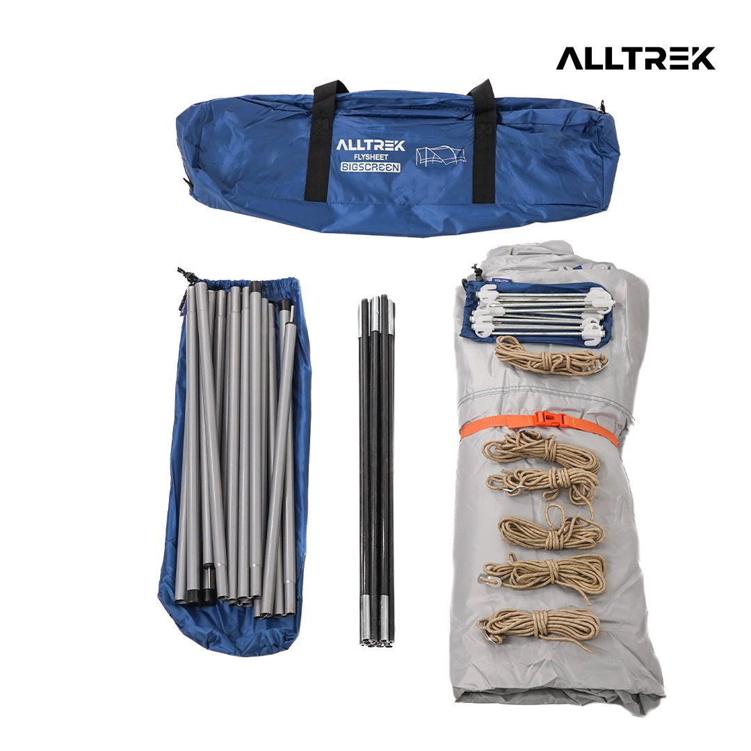 ALLTREK Flysheet Bigscreen Camping Besar 6*6meter Anti UV Multifungsi