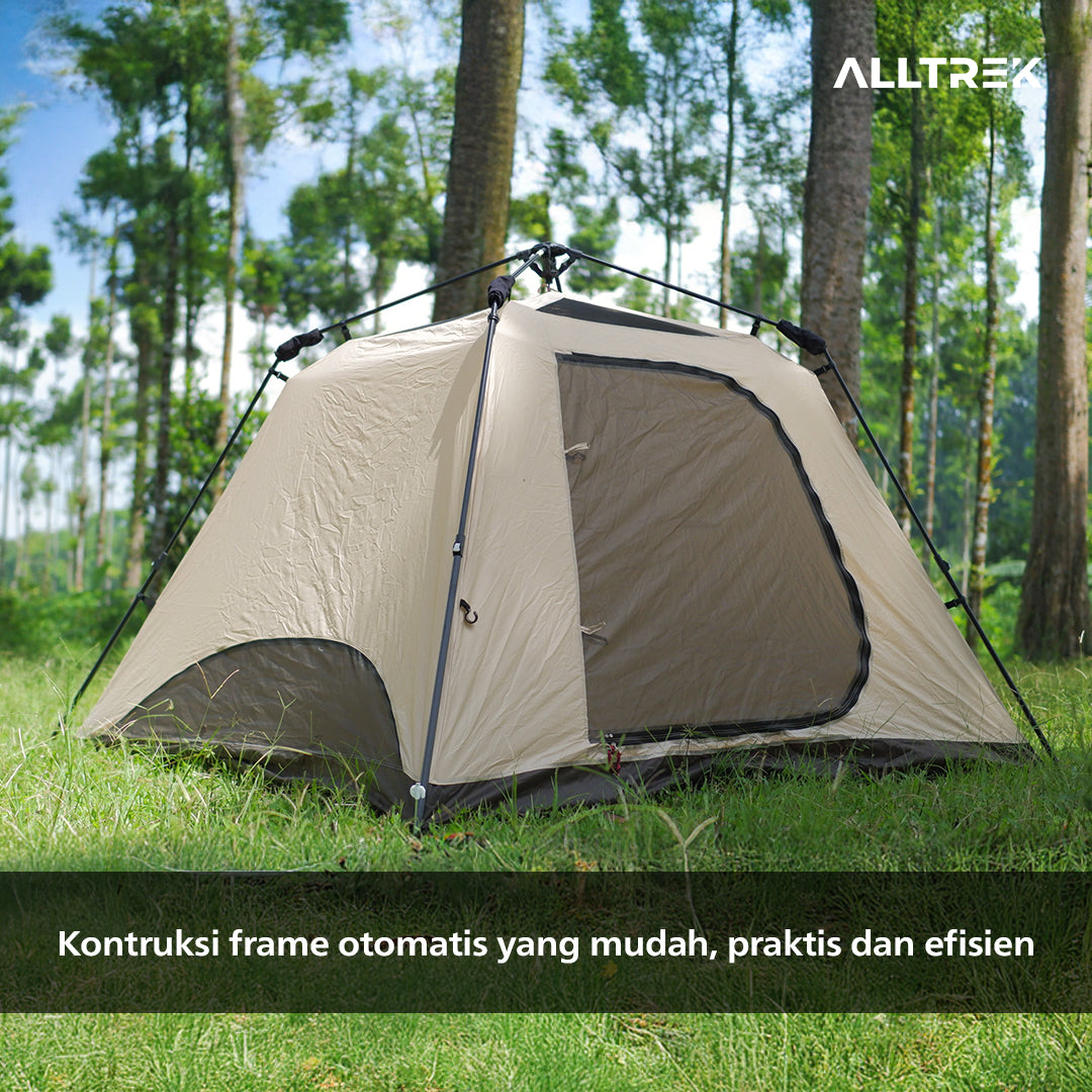 READY STOCK- ALLTREK Tenda Camping EVORIA Automatic Tent Double Layer 3-4 Person