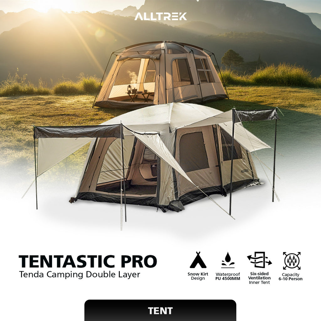 ALLTREK Tentastic เต็นท์ตั้งแคมป์กลางแจ้ง 1 ห้องนอน + 1 ห้องพัก