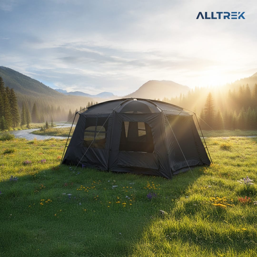PREORDER - ALLTREK Tenda Camping Tentastic BLACK Outdoor 1 Bedroom + 1 Guest Room