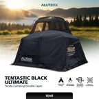 ALLTREK Tenda Camping Tentastic BLACK Outdoor 1 Bedroom + 1 Guest Room
