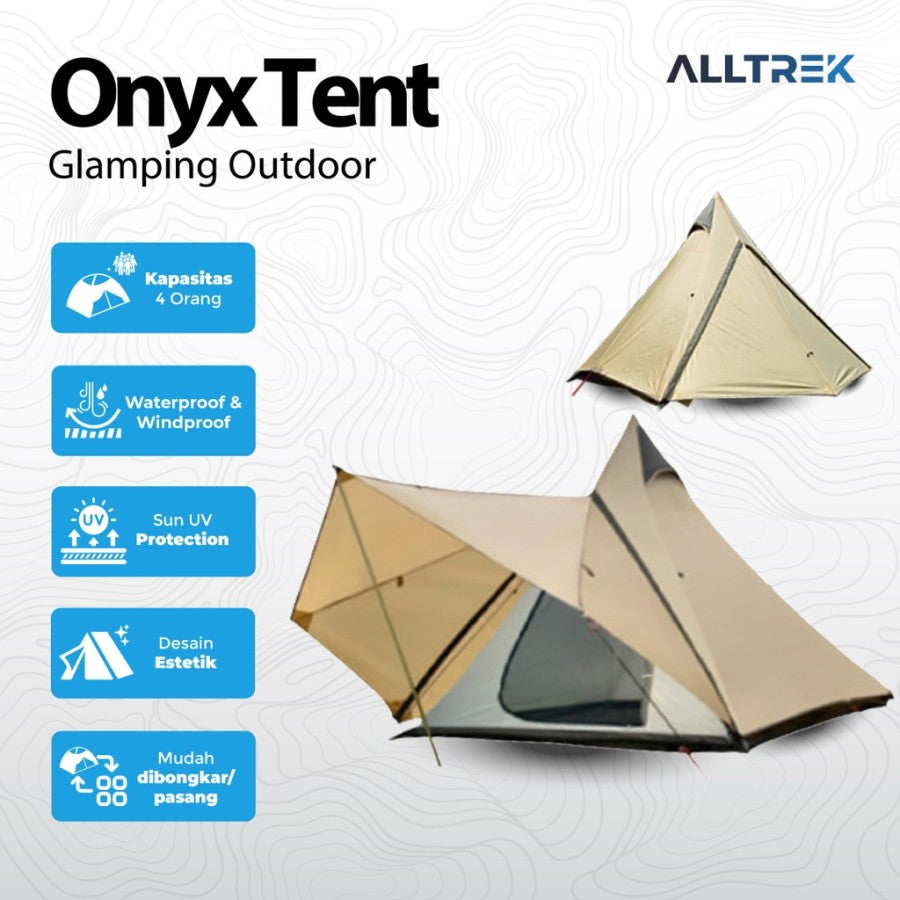 ALLTREK ONYX Glamping เต็นท์แคมป์กลางแจ้ง 2 ชั้น 4 คน