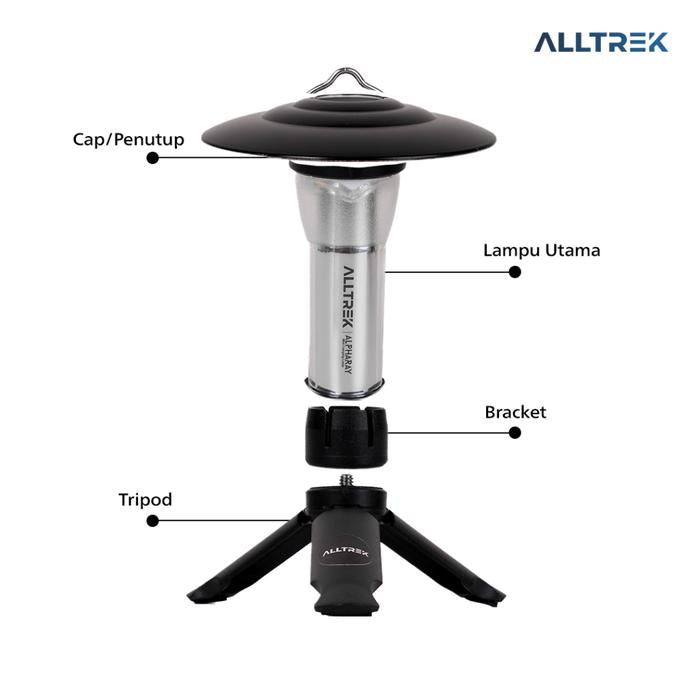 ALLTREK Lampu Camping Mini ALPHARAY Mini Camping Lamp With Stand