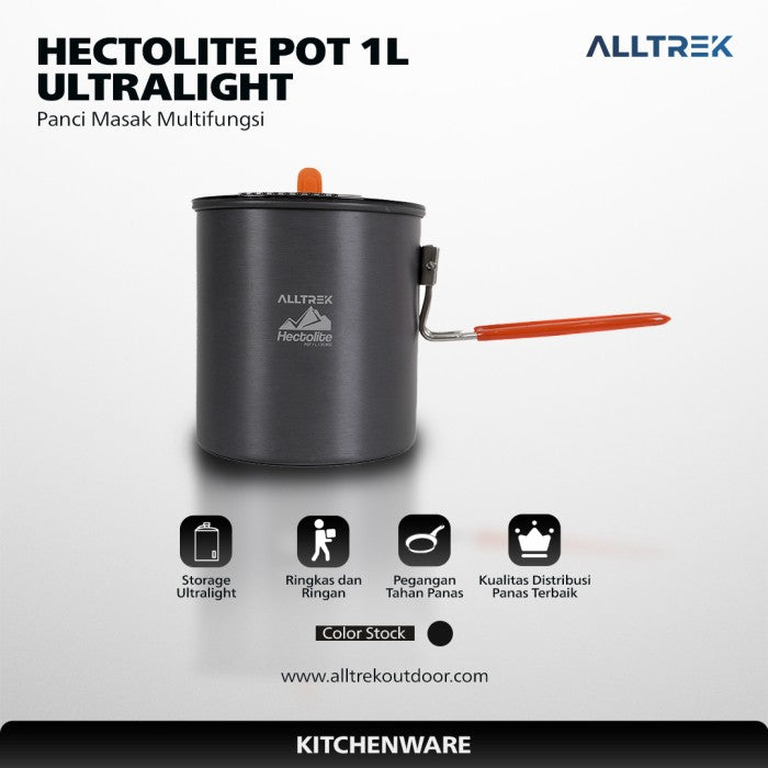 ALLTREK Hectolite Pot Panci Camping 1L Ultralight