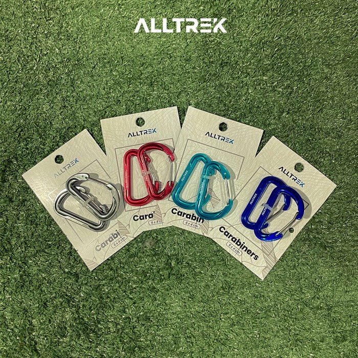 ALLTREK อุปกรณ์เสริมคาราบิเนอร์ Outdoor C64 Multifunctional D Shape Basic - Cian