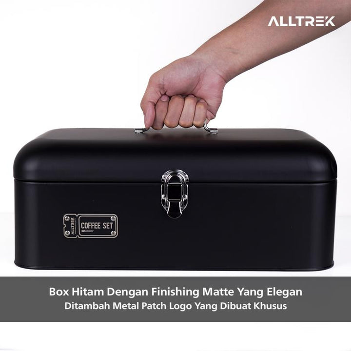 ALLTREK Coffee Maker 10 Set Outdoor Hand Brew Metal Box