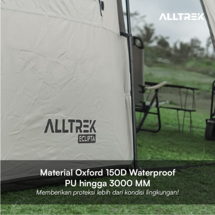 PREEORDER 40-60 HARI ALLTREK Tenda Camping ECLIPTA Tunnel 4P Double Layer Waterproof Tent