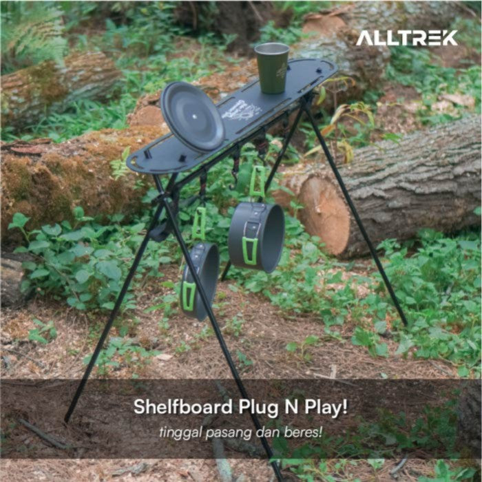 ALLTREK Shelf Board Hanging Rack Table Aluminium Portable - Shelfboard