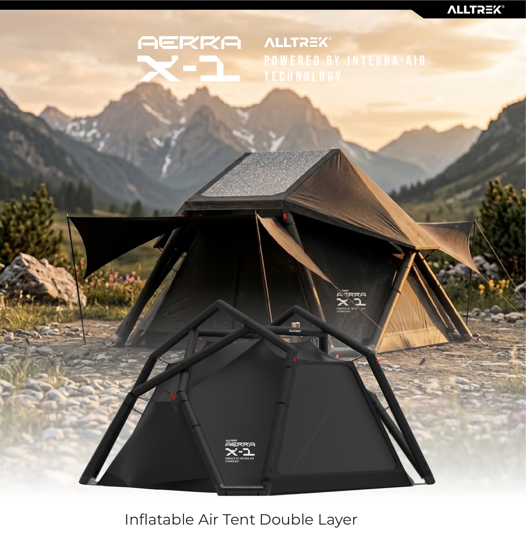 PREORDER 30 Hari - ALLTREK Tenda Angin AERRA-X1 Tenda Camping Inflatable Air Tent