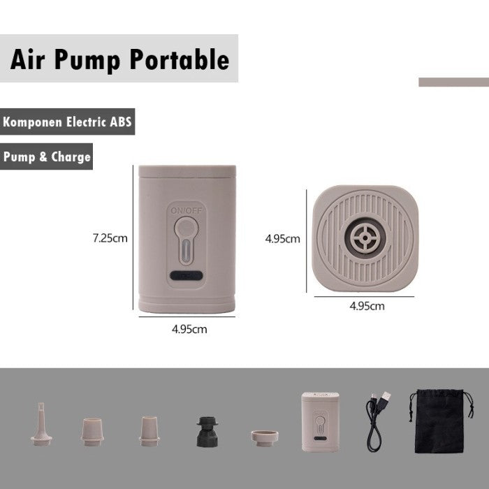 ALLTREK Paket Matras Kasur Angin Camping AUTION Comfort Foam + Air Pump Portable Outdoor
