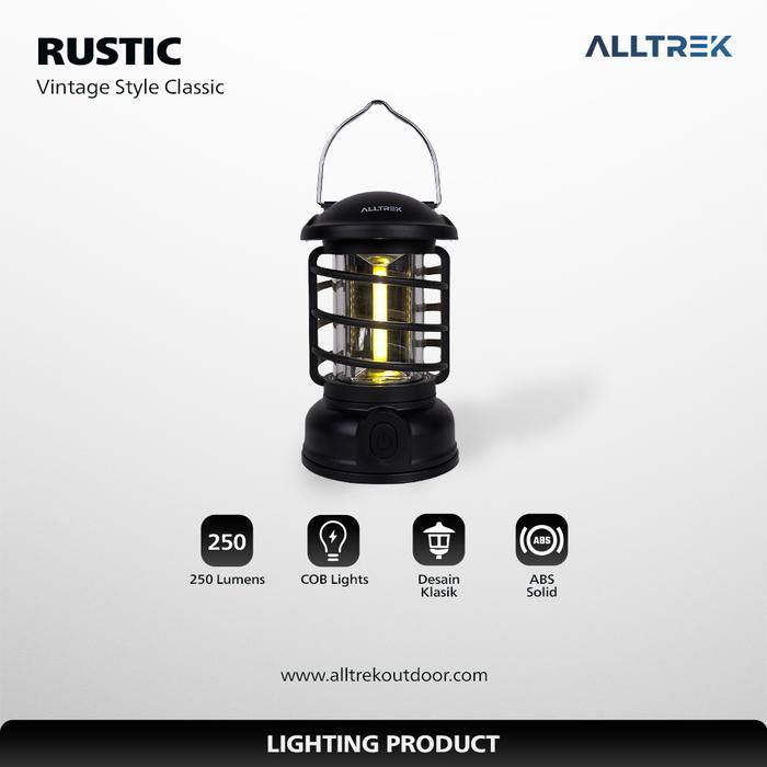 ALLTREK Lampu Tenda Camping RUSTIC Lentera Outdoor Vintage Style