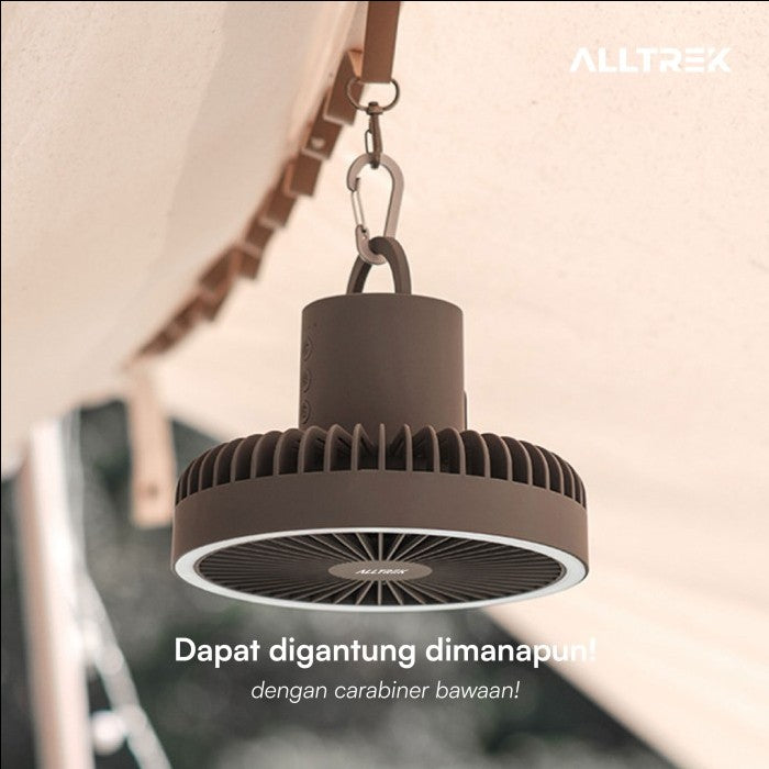 ALLTREK F30 พัดลมตั้งแคมป์แบบชาร์จไฟได้พร้อมหลอดไฟ LED แบบพกพา