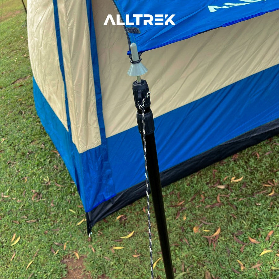 ALLTREK เสากันสาดเต็นท์เสาฟลายชีตกลางแจ้งแบบยืดไสลด์ 2.3 ม
