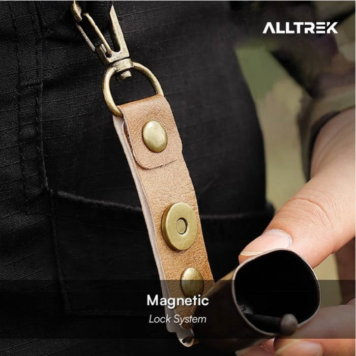 ALLTREK กระดิ่งกลางแจ้ง กระดิ่ง อุปกรณ์เดินป่า พวงกุญแจ - สีครีม