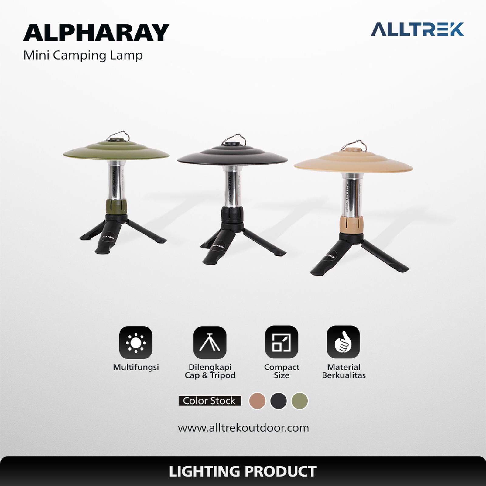 ALLTREK Lampu Camping Mini ALPHARAY Mini Camping Lamp With Stand