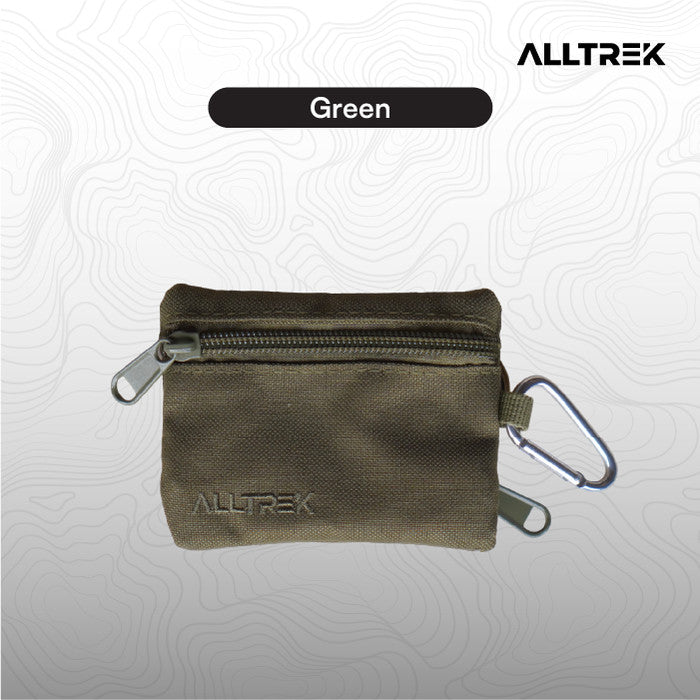 ALLTREK Tactical Mini Wallet Wallet กระเป๋า EDC มัลติฟังก์ชั่นกีฬากลางแจ้ง - สีเขียว