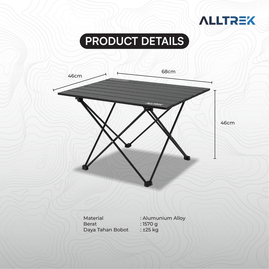ALLTREK โต๊ะพับตั้งแคมป์ ATFT-03 โต๊ะพับแบบพกพา