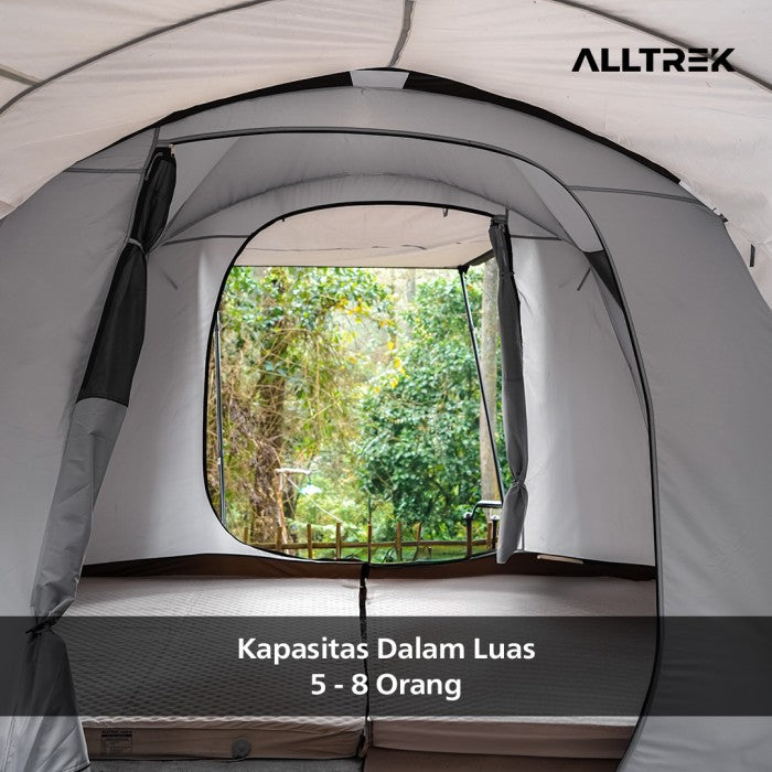 ALLTREK Tenda Camping ELVO Outdoor 1 Bedroom 1 Guest Room 5-8 Person