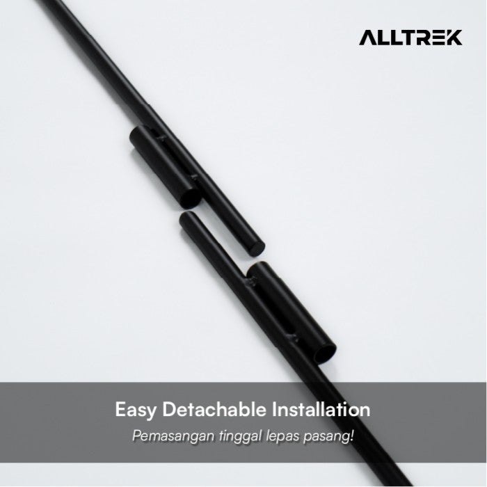ALLTREK เสาไฟรวมเหล็กขาตั้งโคมไฟกลางแจ้งแบบพกพา