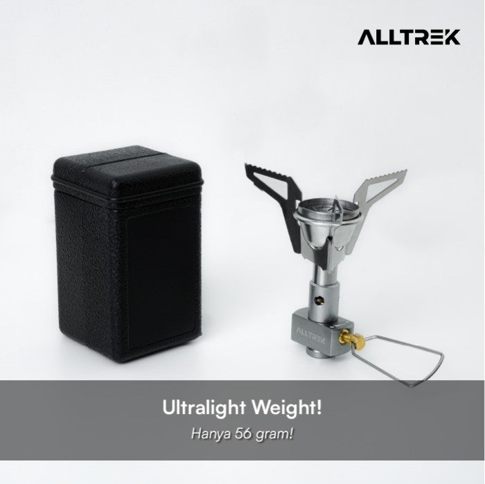 ALLTREK เตาพับขนาดเล็ก AT-K10109 เตาฉุกเฉินแบบพกพา Camping ถอดออกได้