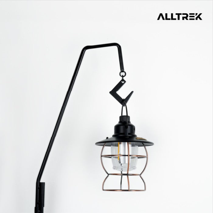 ALLTREK เสาไฟรวมเหล็กขาตั้งโคมไฟกลางแจ้งแบบพกพา