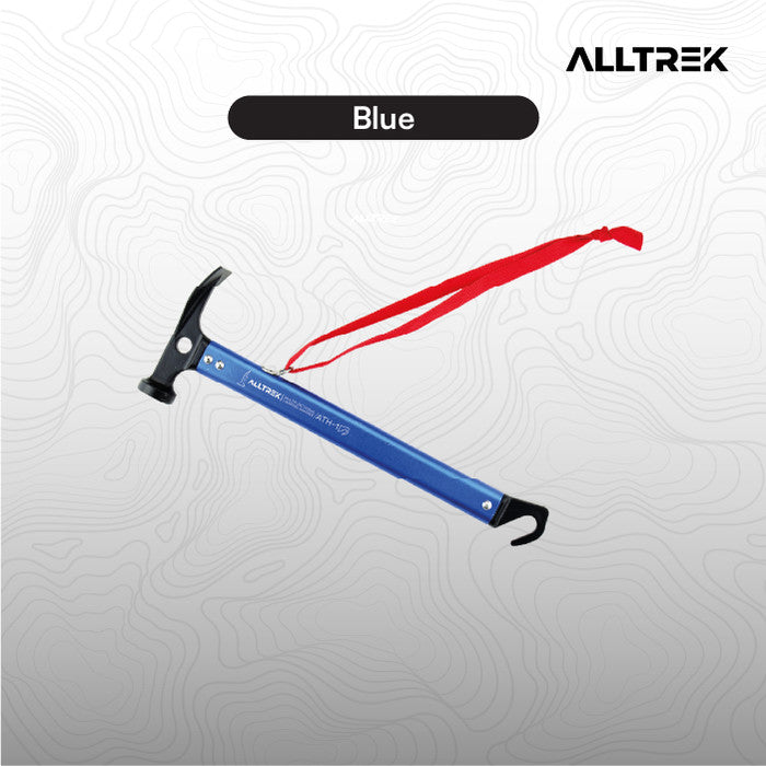 ALLTREK ค้อนตั้งแคมป์อเนกประสงค์อะลูมิเนียม ค้อนตอกตะปู - สีแดง