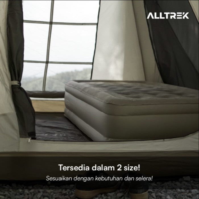 ALLTREK STOVY ที่นอนเป่าลมอัตโนมัติสำหรับกลางแจ้งแบบพกพา - สีดำ, ดับเบิ้ล