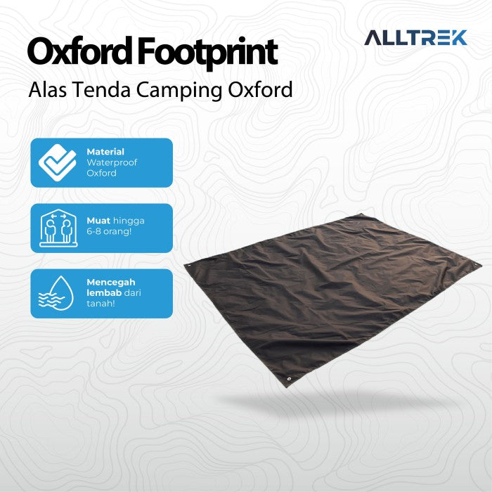 ALLTREK Footprint แผ่นรองเต็นท์แคมป์ปิ้งแผ่นกันน้ำฟอร์ด - 2x2 ม