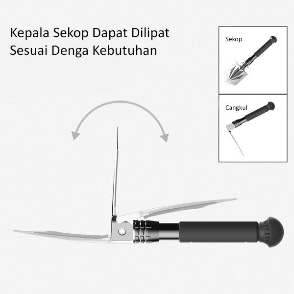 ALLTREK Shovel Hoe ATS-2M Mini Shover Survival Camping มัลติฟังก์ชั่น