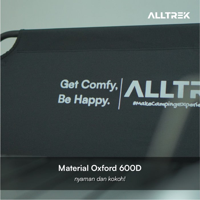 ALLTREK เก้าอี้พับขนาดใหญ่ 2 ที่นั่งสำหรับตั้งแคมป์กลางแจ้ง