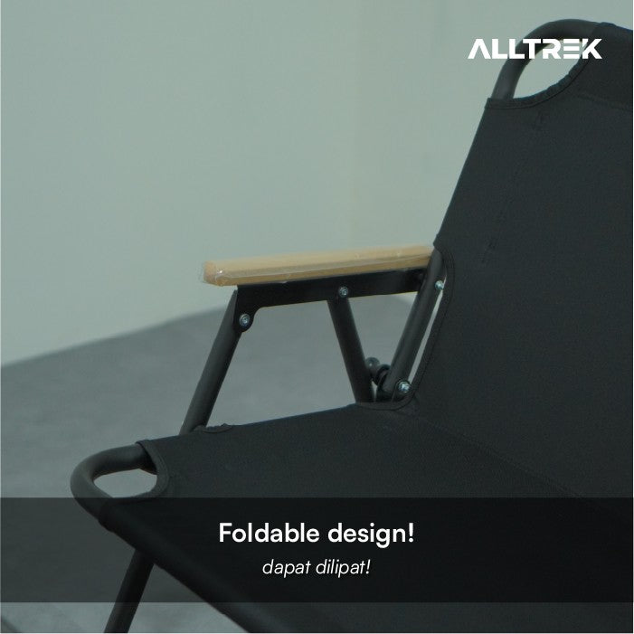 ALLTREK เก้าอี้พับขนาดใหญ่ 2 ที่นั่งสำหรับตั้งแคมป์กลางแจ้ง