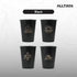 ALLTREK ชุดแก้วน้ำสแตนเลส 4 ชิ้น 350ml แก้วกาแฟเครื่องดื่มเย็นแบบพกพา