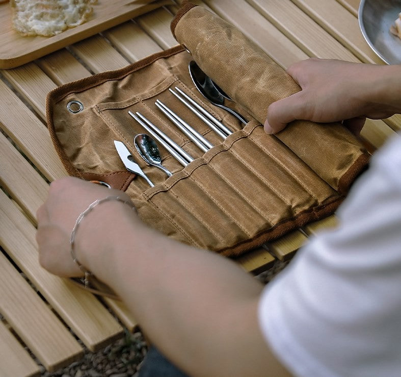 ALLTREK ชุดช้อนส้อมสแตนเลสสำหรับ 4 คนชุดอาหารเย็น