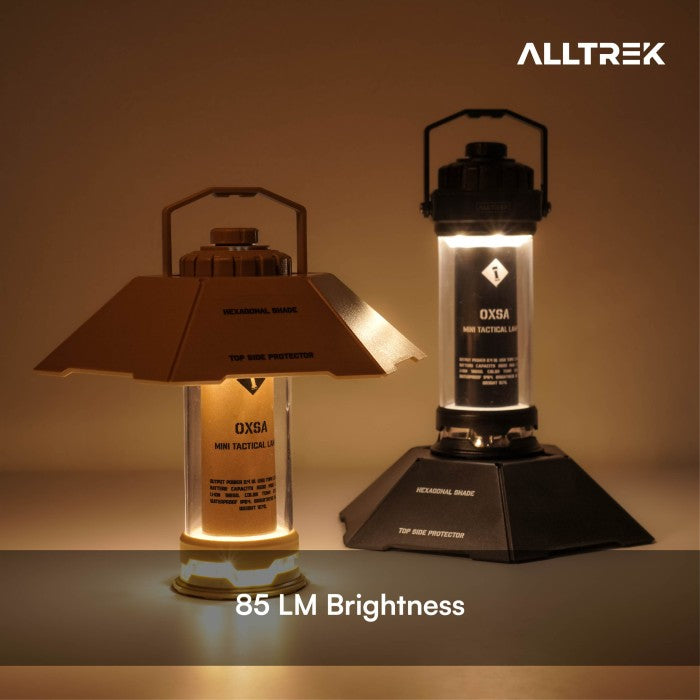 ALLTREK OXSA ไฟฉายฉุกเฉินแบบพกพา LED สำหรับตั้งแคมป์ - สีครีม