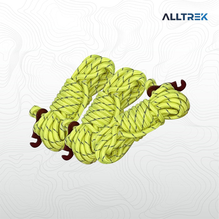 ALLTREK Wind Rope Bold Reflection 4MM Night Light เชือกเต็นท์อเนกประสงค์ - สีแดง