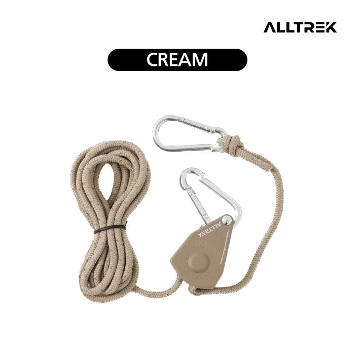 ALLTREK Tali Guyline Katrol With Carabiner Windrope reflective
