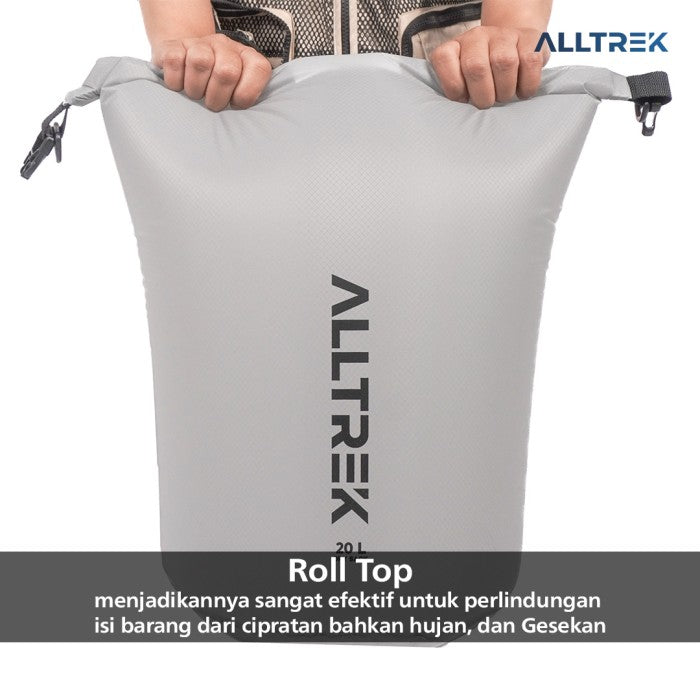 ALLTREK Dry Sack Nylon 20D Ultralight  Multinugsi 10L 20L 65L Kantung Kering Serbaguna