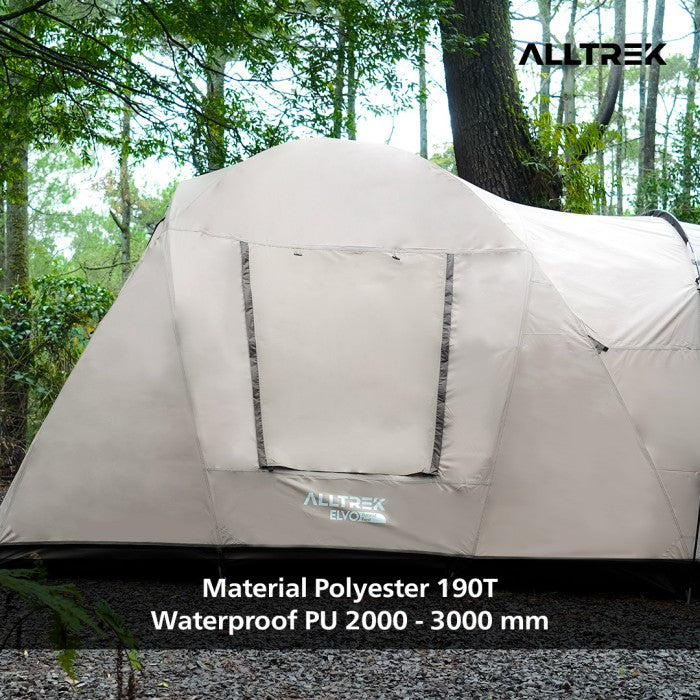 ALLTREK Tenda Camping ELVO Outdoor 1 Bedroom 1 Guest Room 5-8 Person