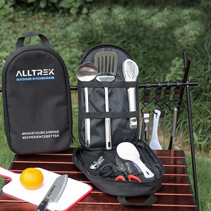 ALLTREK Cooking Set Stainless Steel Outdoor Set Alat Masak Camping