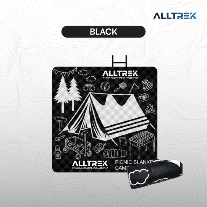 ALLTREK NEIRA 2x2M ที่นอนกลางแจ้งกันความชื้น - สีดำ