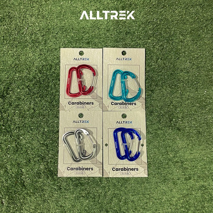 ALLTREK อุปกรณ์เสริมคาราบิเนอร์ Outdoor C64 Multifunctional D Shape Basic - Cian
