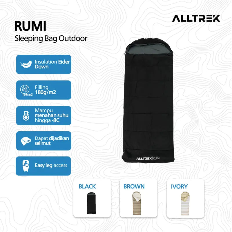 ALLTREK Sleeping Bag RUMI Selimut Tidur Outdoor Portable Camping