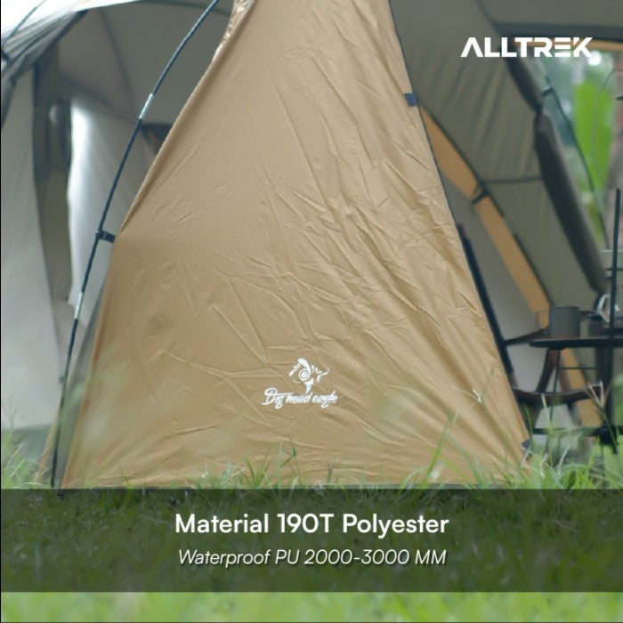ALLTREK Tenda Camping ELVO Outdoor 1 Bedroom 1 Guest Room 5-8 Orang