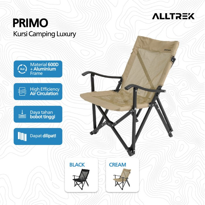 ALLTREK Kursi Lipat Outdoor PRIMO Comfortable Camping Glamping Luxury