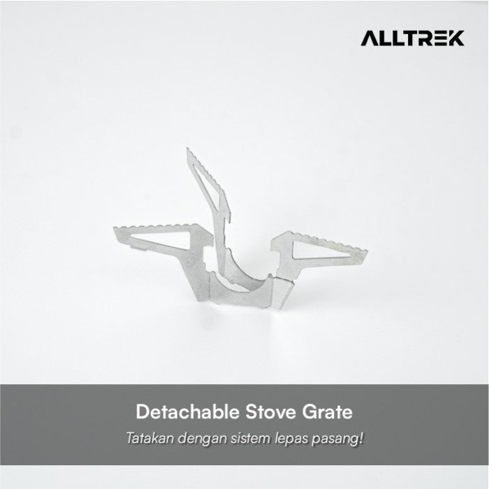 ALLTREK เตาพับขนาดเล็ก AT-K10109 เตาฉุกเฉินแบบพกพา Camping ถอดออกได้