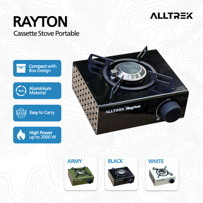เตาแคมปิ้ง ALLTREK RAYTON เตา Casette ขนาดเล็ก